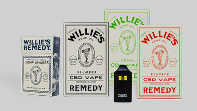Join the harmony with nature--Willie's Remedy eco-friendly smokes and CBD vapes lineup.