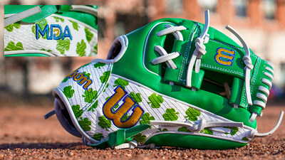 Paying homage to one of the nation's largest St. Patrick's Day fundraisers, the limited-edition 2024 MDA Shamrocks A2000 1786 Glove ? which features the iconic MDA Shamrocks theme and an embroidered MDA logo on the pinky finger of the glove ? will be displayed in partnering sporting goods stores and available for purchase online starting March 13.