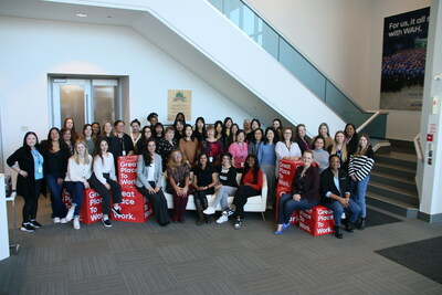 A group photo of women from all levels at Hyundai Canada and Genesis Canada to commemorate this GPTW recognition at the Head Office in Markham, Ontario (CNW Group/Hyundai Auto Canada Corp.)