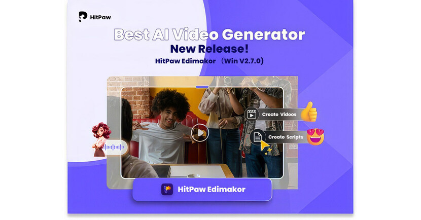 HitPaw Edimakor Win V2.7.0 Released: AI-Powered Features and Enhanced Video Editing Experience