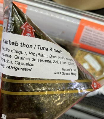 Kimbab thon (Groupe CNW/Ministre de l'Agriculture, des Pcheries et de l'Alimentation)