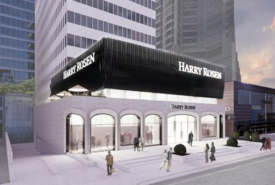 Rendering of Harry Rosen’s new flagship at 153 Cumberland Street, opening 2026 (CNW Group/Harry Rosen Inc.)