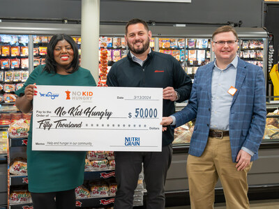 Left to right: Jenifer Moore, The Kroger Co.; Jacob Labrecque, Kellanova; Parker Cohen, Share Our Strength and its No Kid Hungry Campaign.