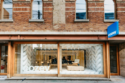 Front of the store at 1026 Queen Street West in Toronto. (CNW Group/Cozey inc.)