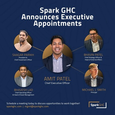 Spark GHC makes executive appointments for numerous roles, including CEO and President, post sizable growth in 2023 and before the launch of its upcoming fund II in mid-2024.