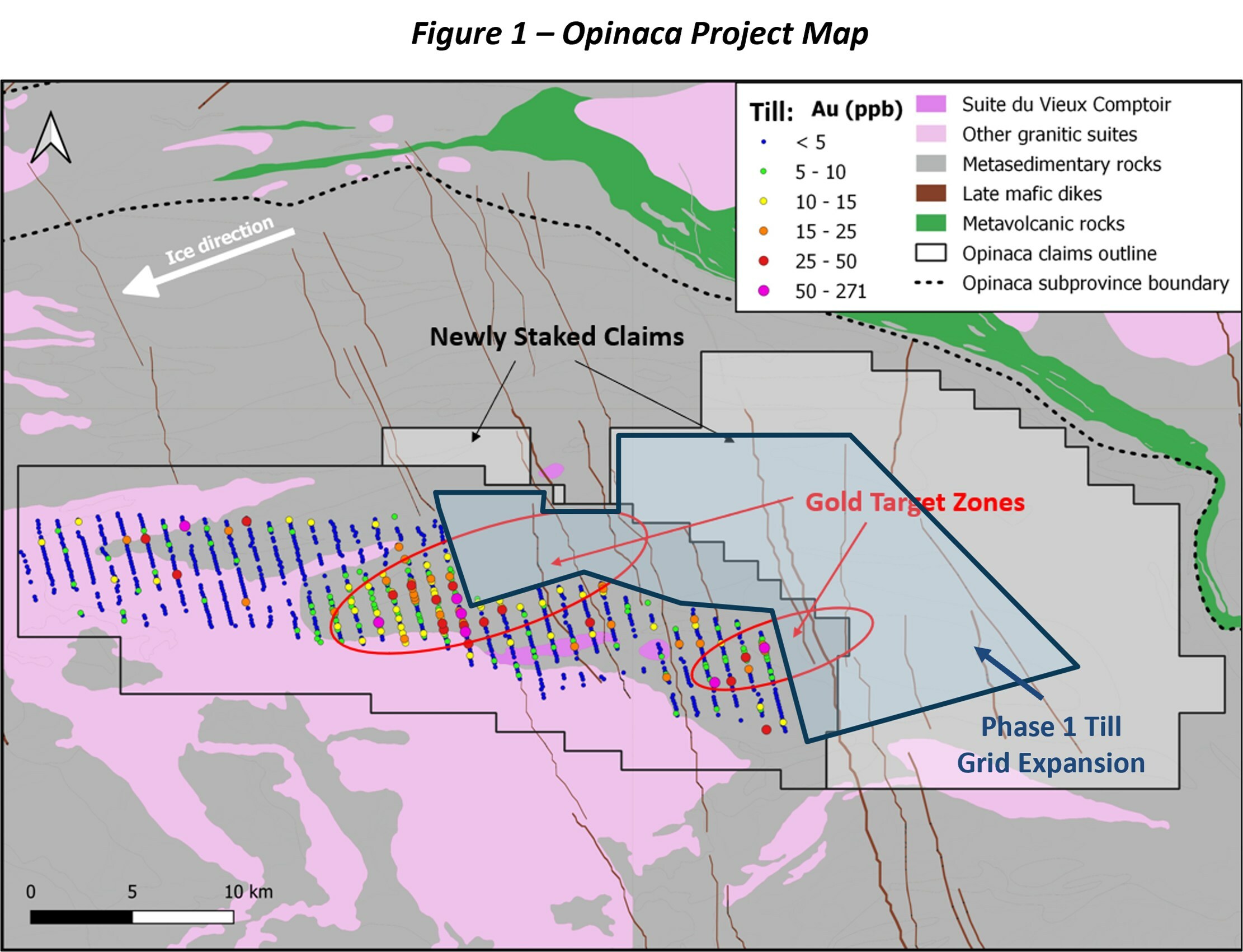 Figure 1 - Opinaca Project Map (CNW Group/Targa Exploration Corp.) Figure 1 - Opinaca Project Map (CNW Group/Targa Exploration Corp.)
