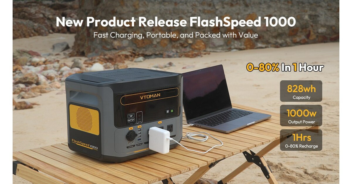 VTOMAN Unveils Flashspeed 1000: The Ultimate Portable Power Station for Modern Adventurers