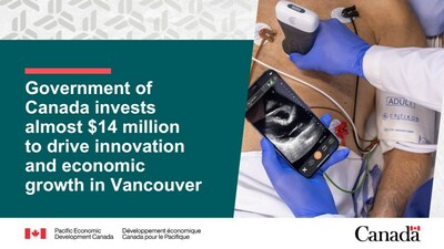 Government of Canada invests almost $14 million to drive innovation and economic growth in Vancouver (CNW Group/Pacific Economic Development Canada)