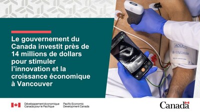 Le gouvernement du Canada investit prs de 14 millions de dollars pour stimuler l'innovation et la croissance conomique  Vancouver (Groupe CNW/Dveloppement conomique Canada pour le Pacifique)