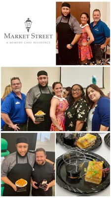 Executive Chef Manny Florez of Market Street Memory Care Residence Viera is crowned Best Chef at the One Senior Place "A Taste of Senior Living" cooking competition.  Market Street Viera is located in Melbourne, Florida and operated by Watercrest Senior Living.