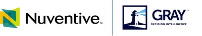 Logos of Nuventive and Gray Decision Intelligence companies