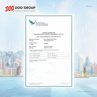 Doo Financial HK Limited Berhasil Raih Izin Usaha Tipe 1 "Dealing in Securities" dari Hong Kong Securities and Futures Commission (HK SFC)