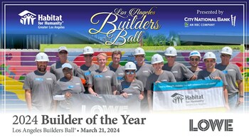 Real estate giant Lowe is being honored with the Builder of the Year Award