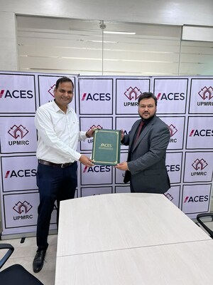 UPMRC representative issuing LoA to Mohammed N Mazher (on the right side), Managing Director, ACES India