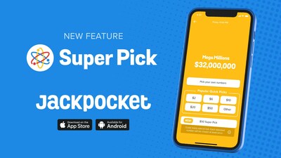 Jackpocket’s new Super Pick feature allows lottery enthusiasts to cover every selectable number for Mega Millions or Powerball in one tap