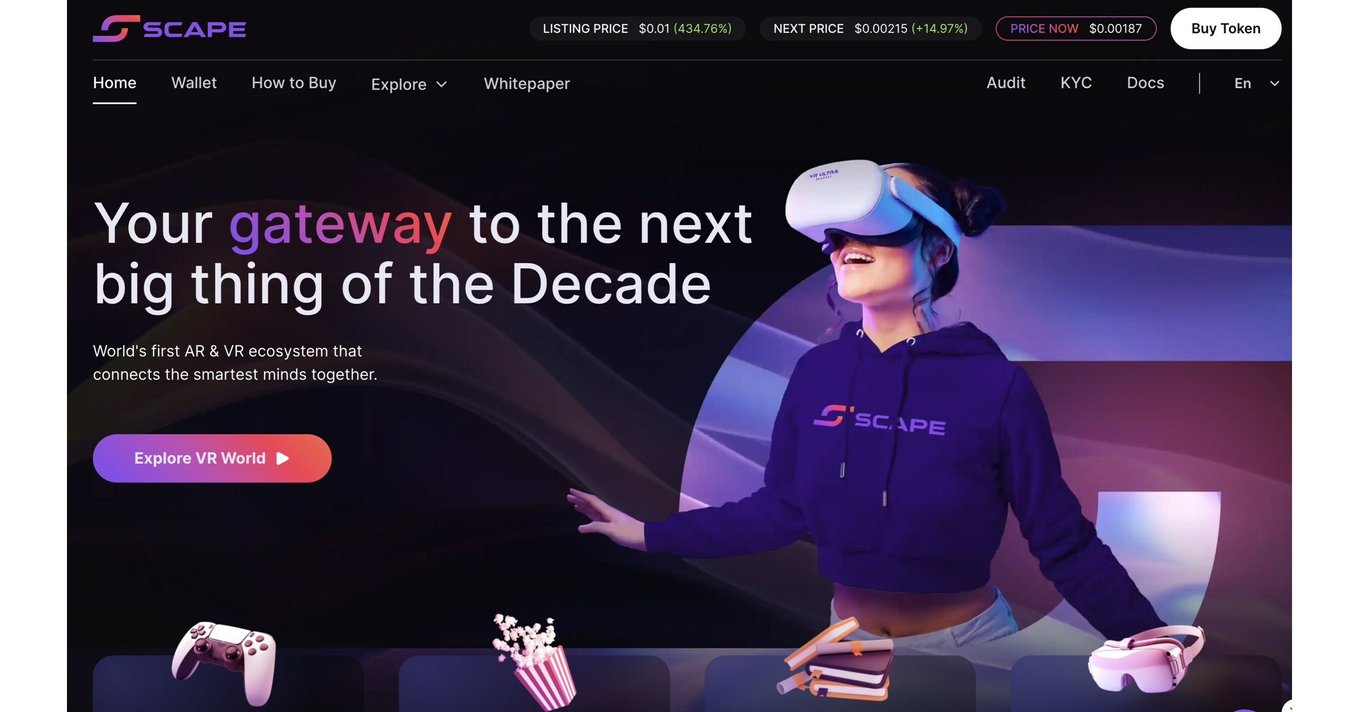 5thScape Raises Over $1m For World-First VR/AR Crypto - In Presale Now