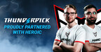 Heroic tekee yhteistyötä Thunderpick kanssa eksklusiivisena maailmanlaajuisena vedonlyöntisponsorina useissa joukkueissa