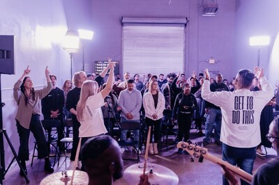 United in spirit & worship, the community of YOUR Church gathers, hands raised in harmony, as they celebrate the joy of God's love and the rhythm of faith that resonates within the walls of their new spiritual home in Las Vegas