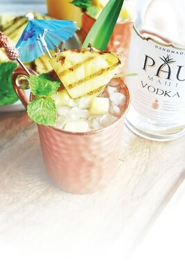 Pau Maui Vodka's 'Grilled Pineapple Maui Mule' Signature Cocktail