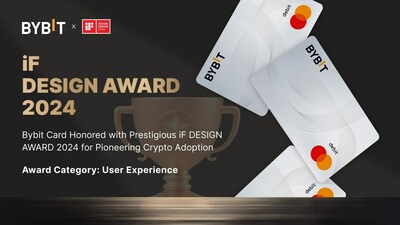 Bybit Card Honored with Prestigious iF DESIGN AWARD 2024 for Pioneering Crypto Adoption (PRNewsfoto/Bybit)