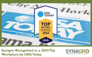Synagro Recognized as a 2024 Top Workplace by USA Today