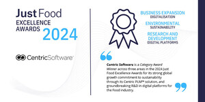 Centric Software Wins Three Just Food Excellence Awards for the Second Year in a Row