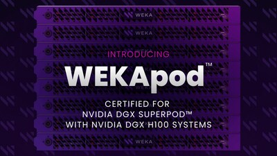 Introducing WEKApod™ Certified for NVIDIA DGX SuperPOD™ With NVIDIA DGX H100 Systems