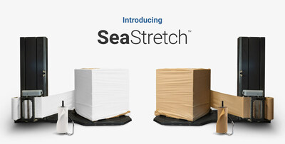 SeaStretch Kraft and white paper pallet stretch wrap