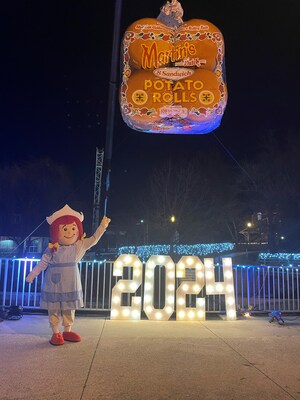 "Frannie's first appearance at the 2024 Potato Roll Drop in Downtown Chambersburg was nothing short of magical. It was heartwarming to see families come together, share in the joy of the occasion, and create memories that will last a lifetime," said Julie Martin, grand-daughter to the founders and social media manager at Martin’s. “What a great way to start the year, with Frannie! It was, as we like to say, Frantastic!”