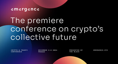The Block is excited to announce Emergence, the premiere conference on crypto's collective future.  The two-day event will be held on December 5-6, 2024 at the Prague Congress Center.  Learn more at emergence.xyz