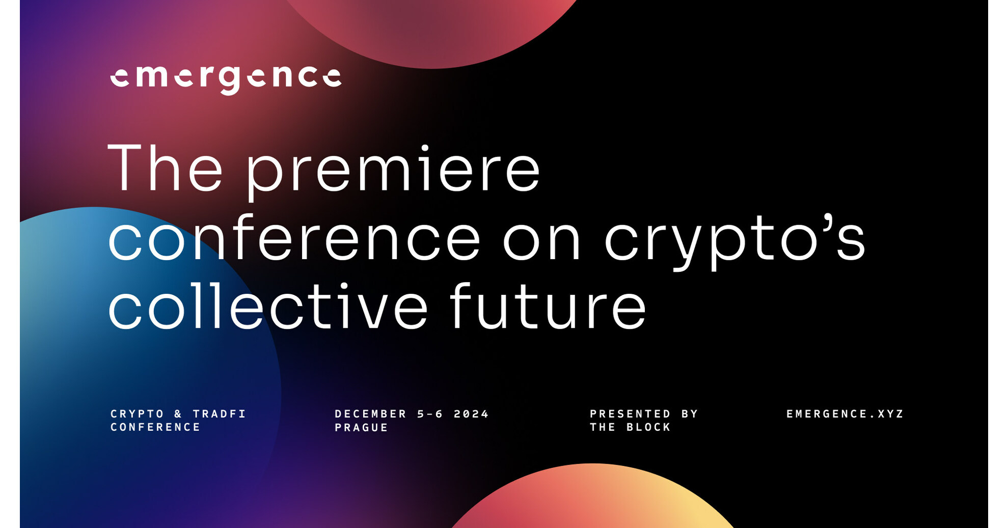 The Block Expands To Events With The Launch of Emergence, A Premier  Conference for the Digital Assets Industry