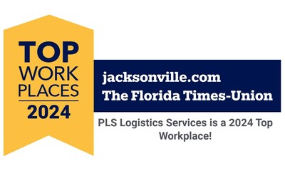 The Florida Times-Union Names PLS Logistics Services A Winner of the Jacksonville Top Workplaces Award