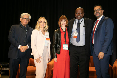 Dr. Donald A. Glass II, 2024 Sanofi and Regeneron DEI Mid-Career Awardee (2nd from right), pictured with Dermatology Foundation and Skin of Color Society representatives from left-right: John E. Bournas, Dermatology Foundation Executive Director, Kimberly J. Miller, Skin of Color Society Executive Director, Dr. Janet A. Fairley, Dermatology Foundation President, and Dr. Andrew F. Alexis, SOCS President, 2023-2024. Photo credit: Cali Griebel Photography.