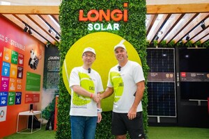 LONGi Solar brilha como Parceiro Exclusivo de Energia Solar e Hidrogênio no ATP Tour do Chile e emociona a multidão com a aparição de Fernando González