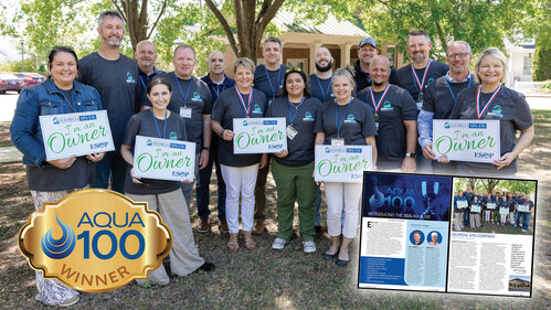 Georgia Spa Company inducted into the Aqua 100 by Aqua Magazine