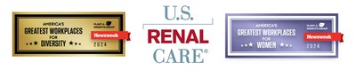 U.S. Renal Care Named to Newsweek's America's Greatest Workplaces for Diversity 2024 and America's Greatest Workplaces for Women 2024
