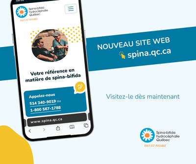 Nouveau site maintenant en ligne (Groupe CNW/Association de spina-bifida et d'hydrocphalie du Qubec)