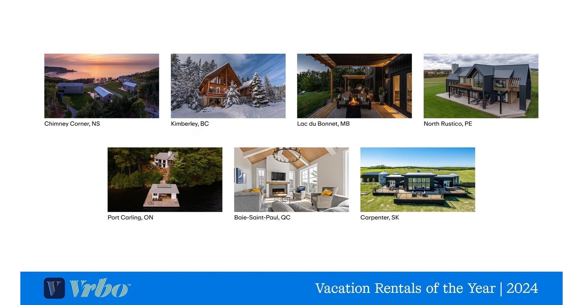 Vrbo announces the 2024 Vacation Rentals of the Year