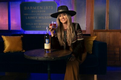 Completely decked out in Lainey's western flair and playing her music, the Hold My Bourbon Bar will serve cocktails made with Barmen 1873 Bourbon and inspired by Lainey.
