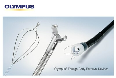 The Olympus Foreign Body Retrieval portfolio includes the four-wire retrieval basket, rat-tooth grasping forceps, and eSuction retrieval device for use in the endoscopic removal of foreign bodies such as button batteries, coins and impacted food.