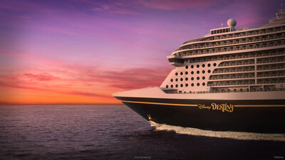 Disney Cruise Line revealed the name of its next ship, the Disney Destiny, along with details about its design theme, 