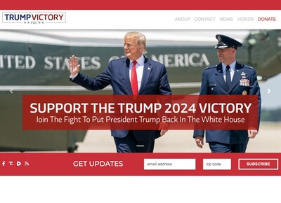 The TrumpVictoryPac.com website