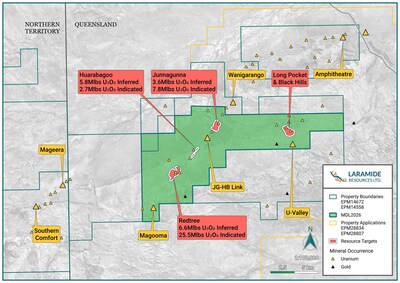 Figure 1: Westmoreland and Murphy Projects (CNW Group/Laramide Resources Ltd.)