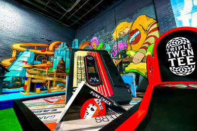 Austin specific touches can be found throughout the venue from golf holes to murals and graffiti art painted by local artists to food and beverage offerings.
