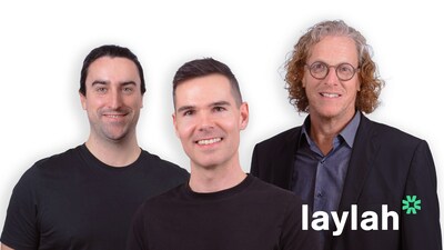Jean-Christophe St-Pierre, Guillaume Lorquet et Jean-Franois St-Pierre, fondateurs de Laylah (Groupe CNW/Laylah)