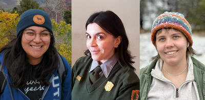 2023 Ernest Quintana and Marty Sterkel Education Scholarship recipients Carla Navarrete, Paola Hinojosa, and Kelsey Carlson