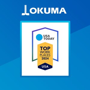 Okuma America Corporation Recognized Nationally as a 2024 Top Workplace