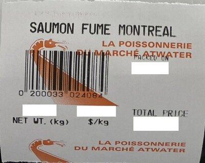 Saumon fume Montreal (Groupe CNW/Ministre de l'Agriculture, des Pcheries et de l'Alimentation)