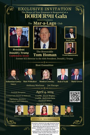 The America Project Announces Support for The BORDER911 Gala at Mar-a-Lago Club on April 4, 2024