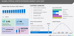 Topical Corticosteroids Market to Grow by USD 1.08 billion between 2022 to 2027, globally at 4% CAGR - Technavio